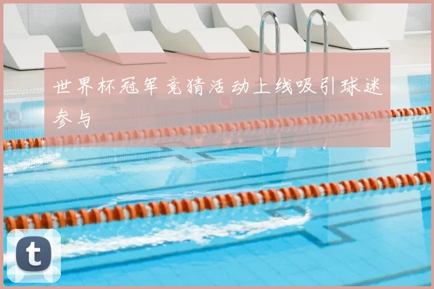 世界杯冠军竞猜活动上线吸引球迷参与